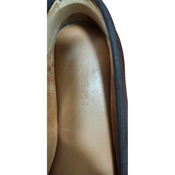 M.GEMI The Danza Leather Black Flats with Hidden Wedge, Size EU 35.5/US … - Picture 10 of 15